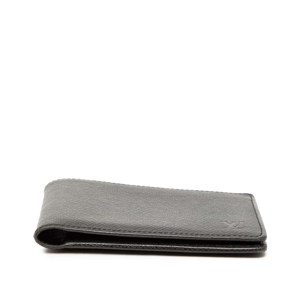 Louis Vuitton Taiga Multiple Wallet Black Leather Very good - Inside View