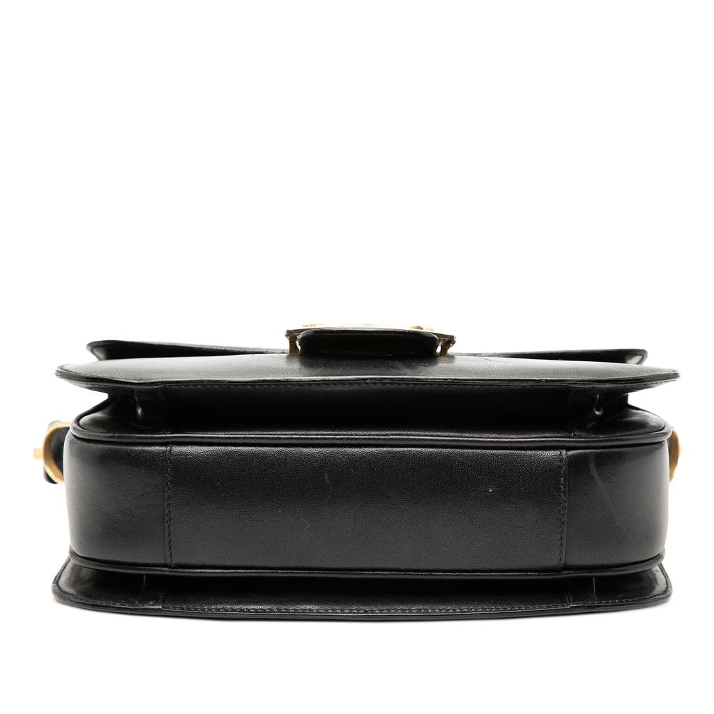 Celine Calfskin Horse Carriage Crossbody Black Leather Fair condition - Inside View