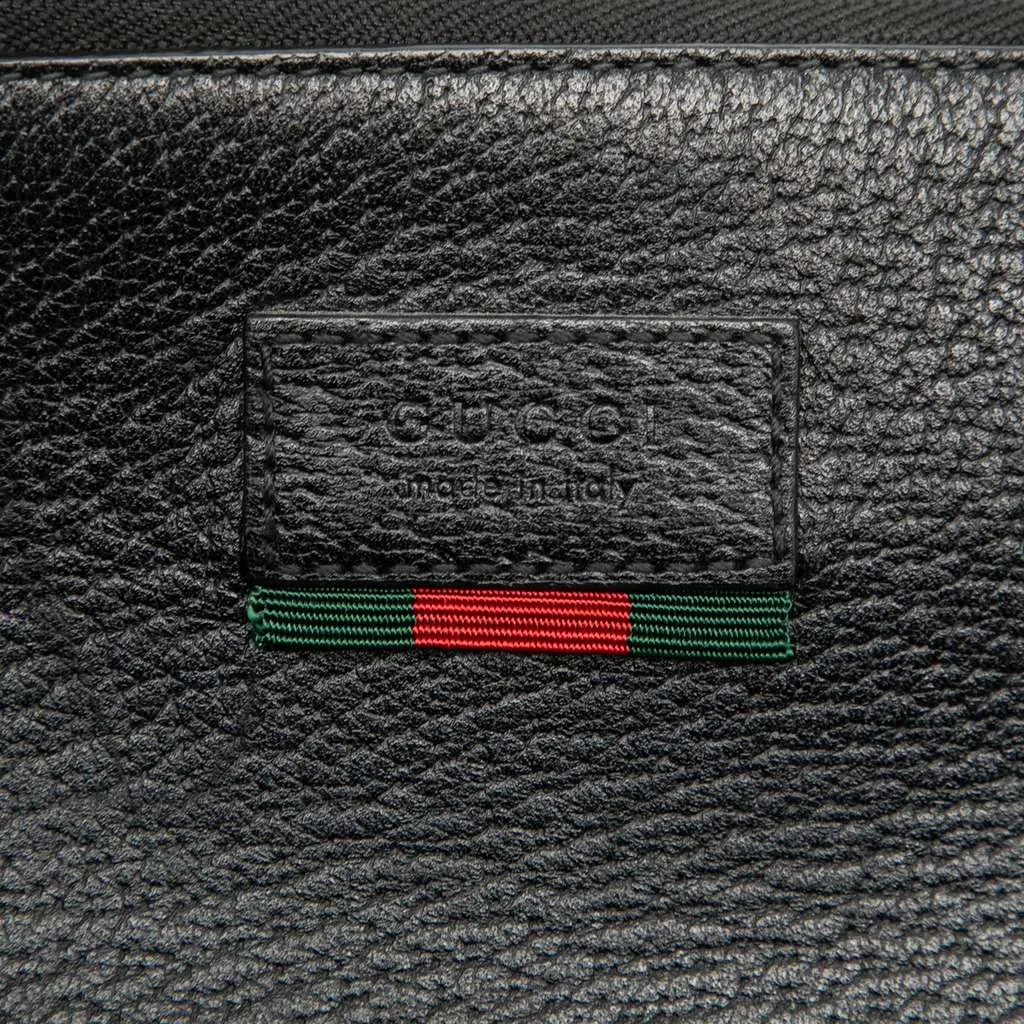Gucci Leather Web Agora Clutch Black Leather Very good - Box View