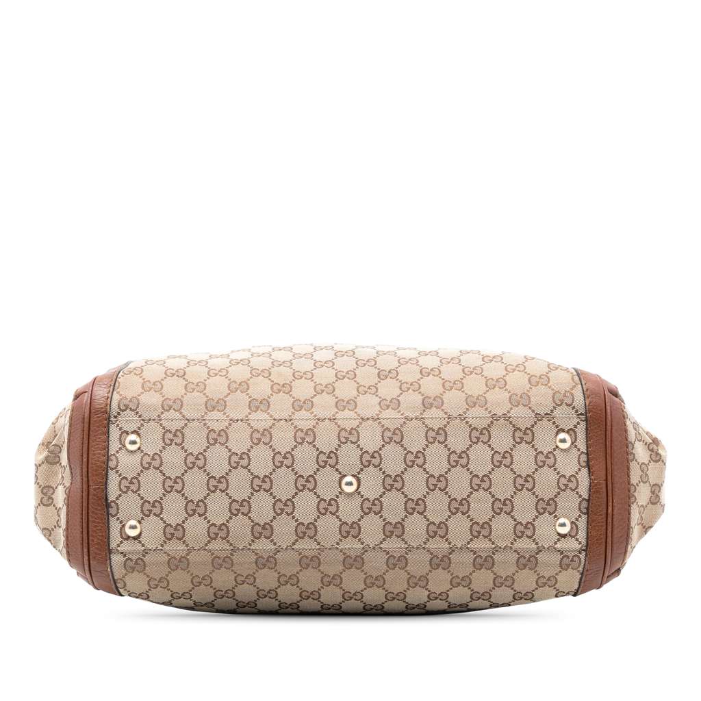 Gucci Large GG Canvas Bella Satchel Brown Canvas Good condition - Inside View
