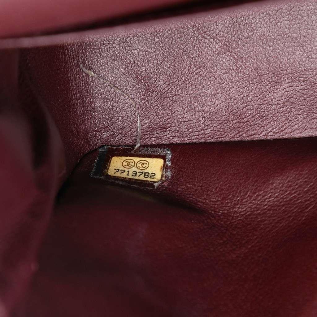 Chanel Medium Classic Lambskin Double Flap Black Leather Good condition - Box View