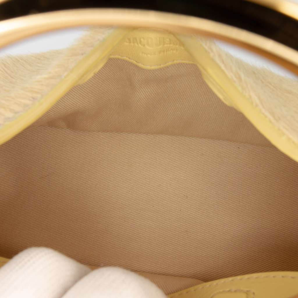 Jacquemus Pony Hair Le Petit Calino Handbag Brown Good condition - Model View