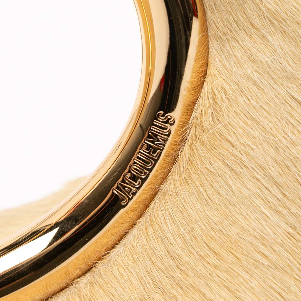 Jacquemus Pony Hair Le Petit Calino Handbag Brown Good condition - Box View