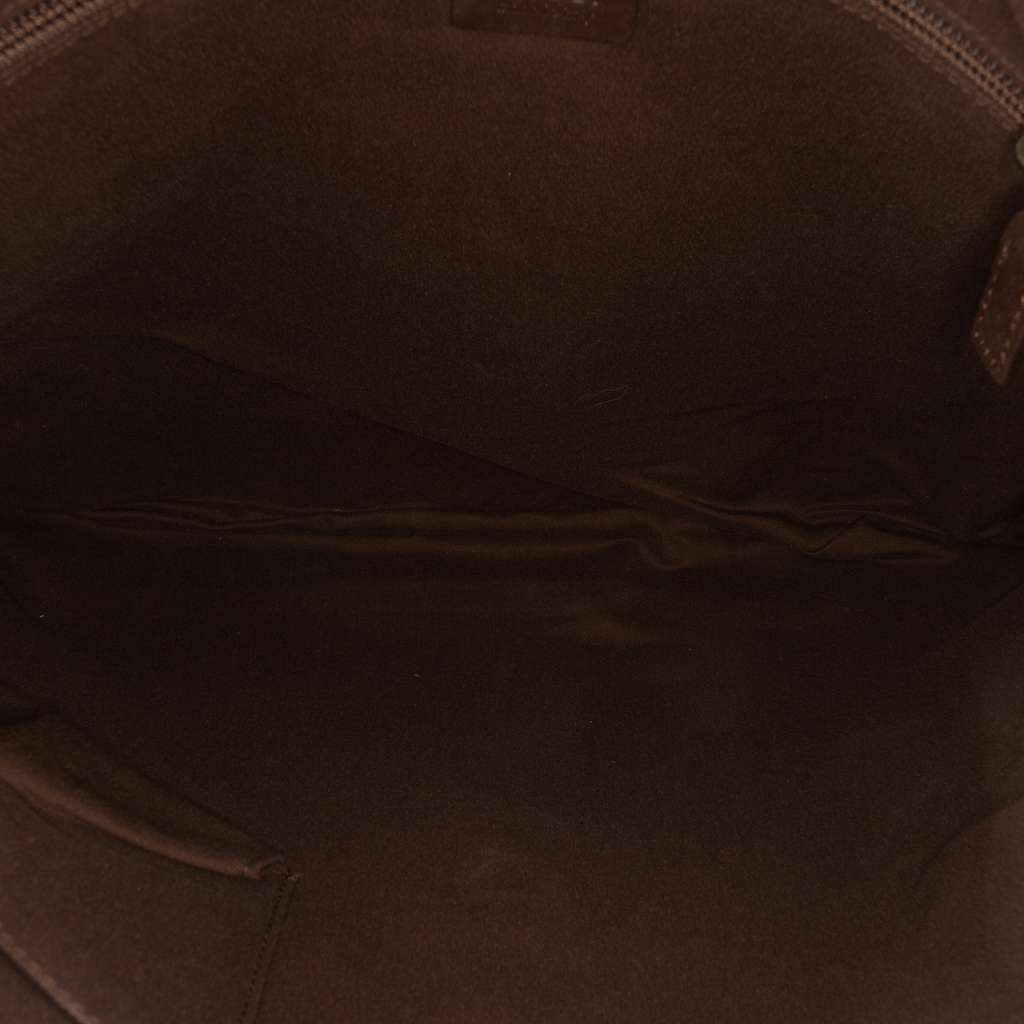 Gucci GG Canvas Perforated Crossbody Brown Canvas Good condition - Model View