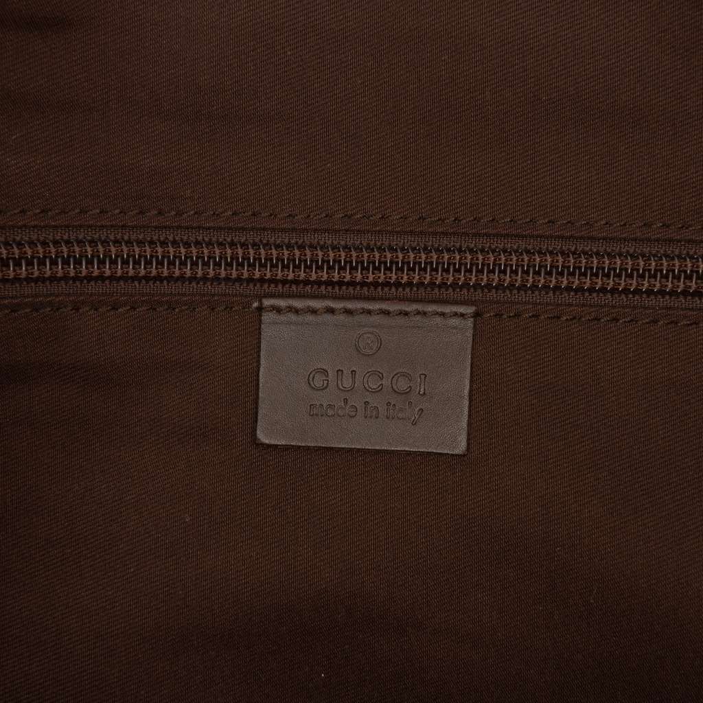 Gucci GG Canvas Perforated Crossbody Brown Canvas Good condition - Box View