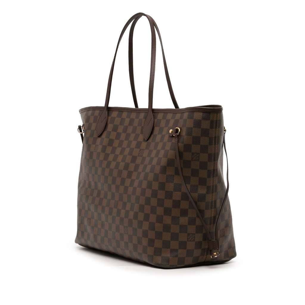 Louis Vuitton Damier Ebene Neverfull GM Brown Good condition - Back View
