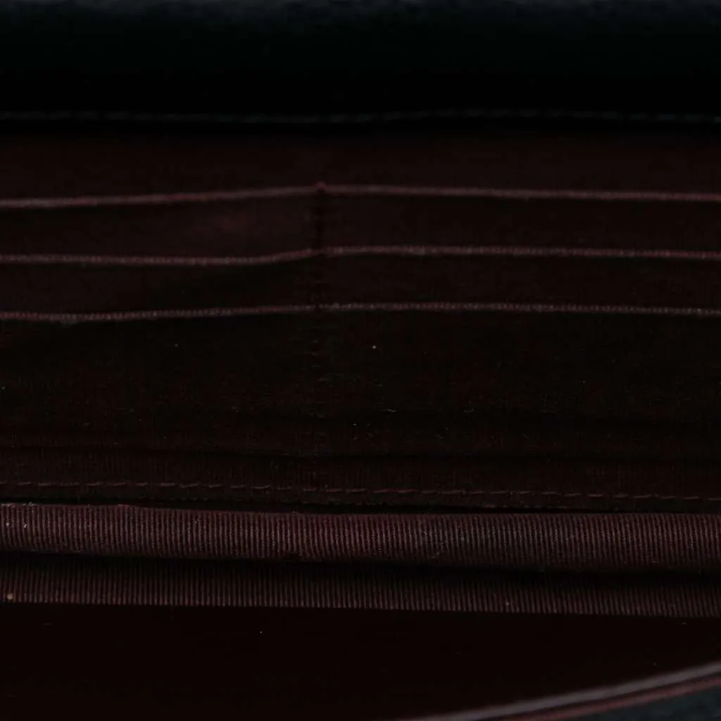 Chanel CC Quilted Caviar Wallet on Chain Black Leather Good - Model View