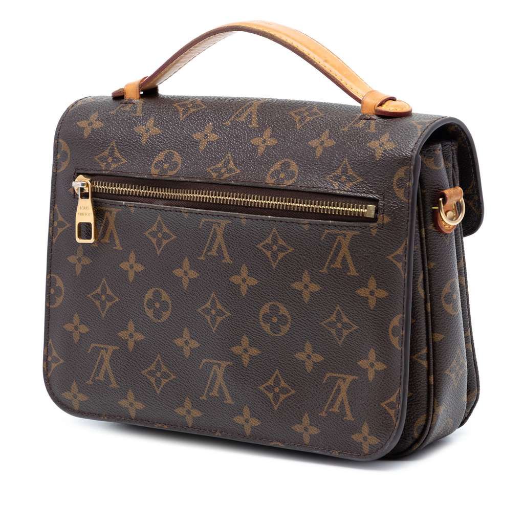 Louis Vuitton Monogram Pochette Metis Brown Good condition - Back View
