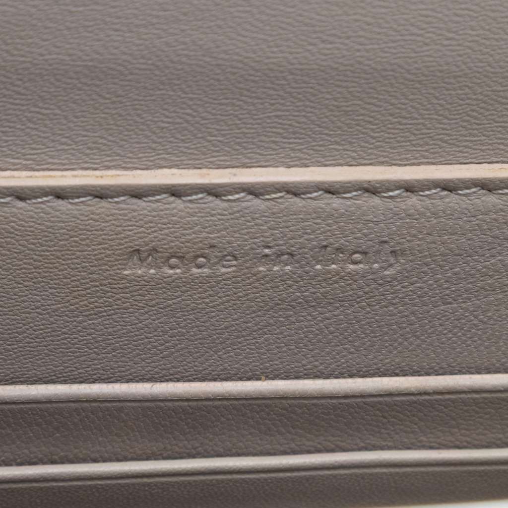 Celine Mini Leather Clasp Crossbody White Leather Good condition - Box View