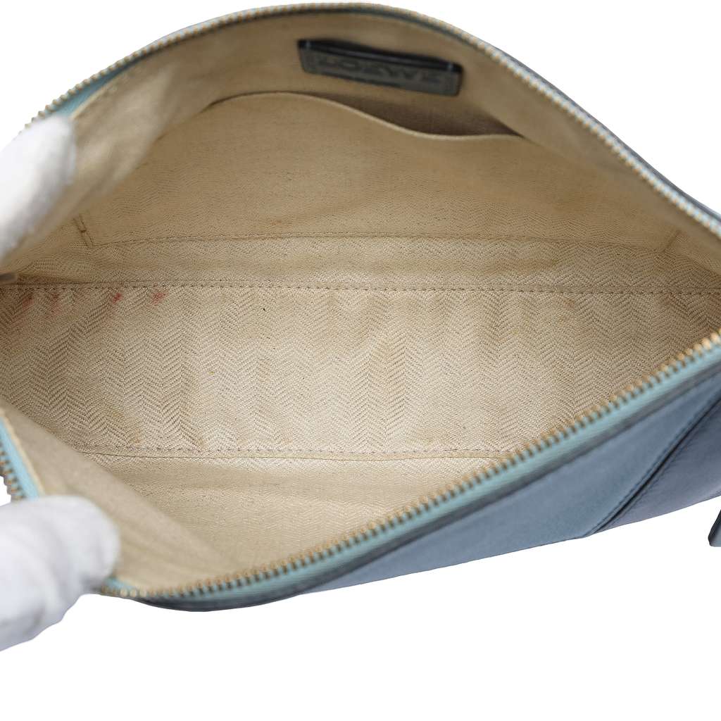 Loewe Mini Tricolor Calfskin Puzzle Crossbody Blue Leather Good condition - Model View