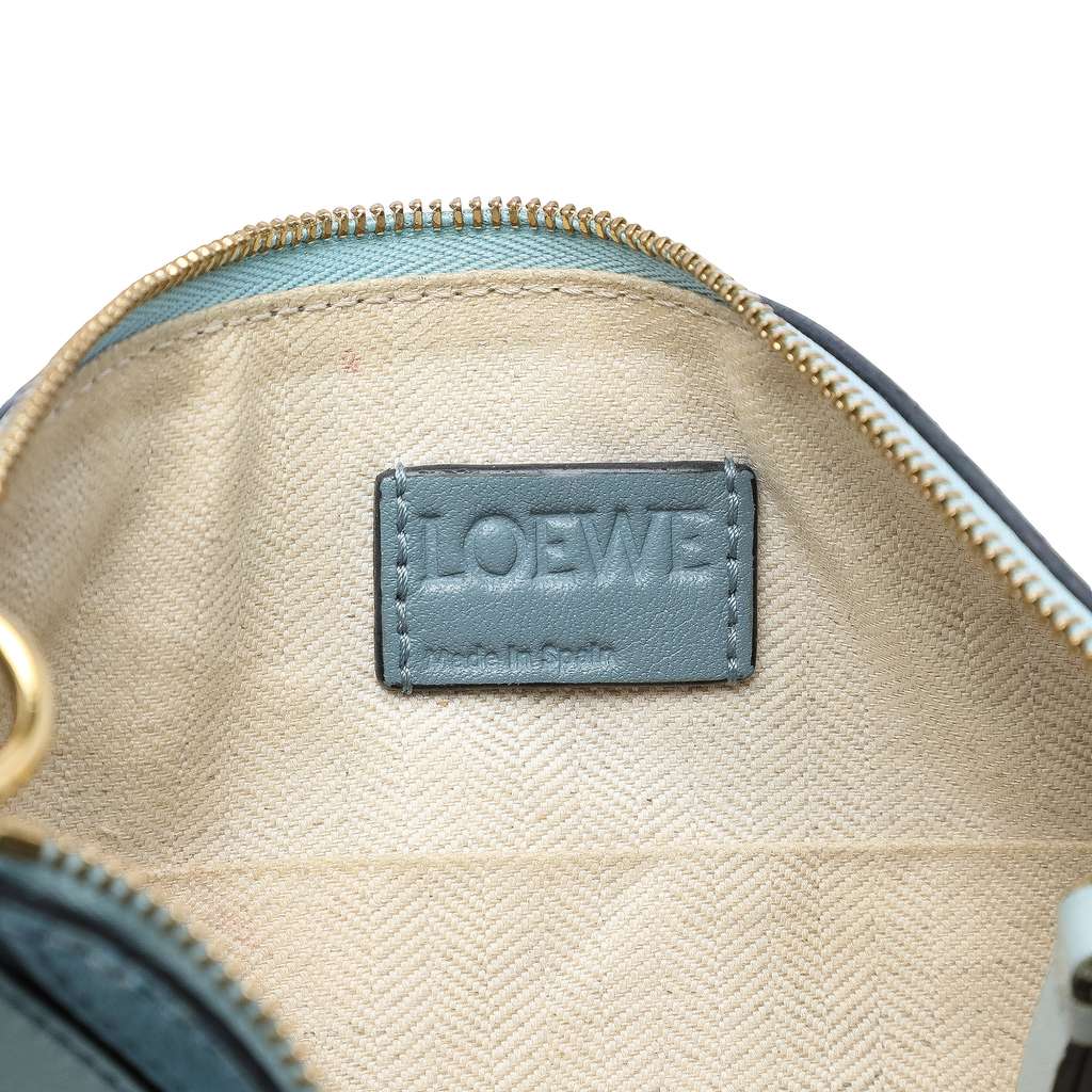 Loewe Mini Tricolor Calfskin Puzzle Crossbody Blue Leather Good condition - Box View