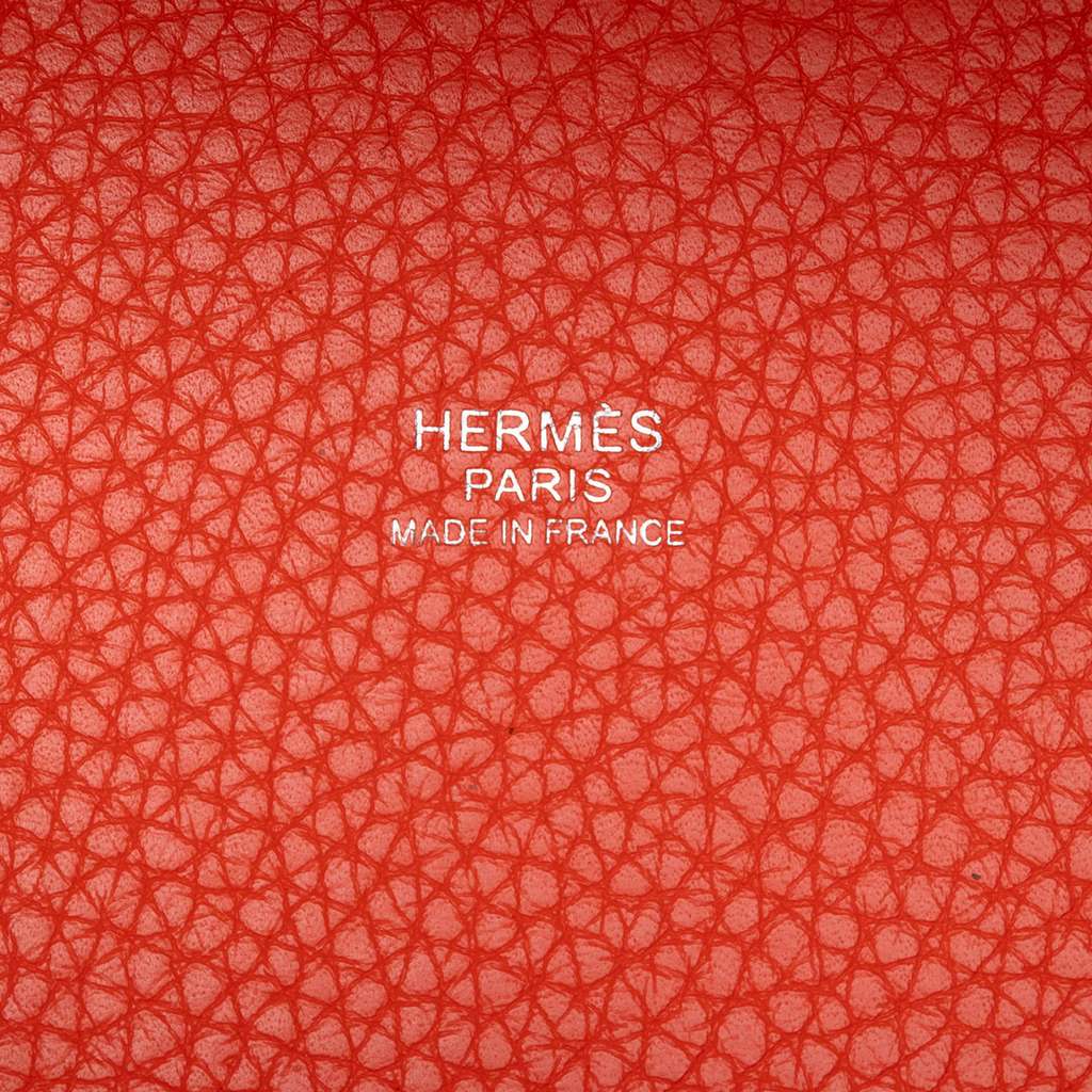 Hermès Clemence Picotin Lock 18 Orange Leather Good condition - Box View