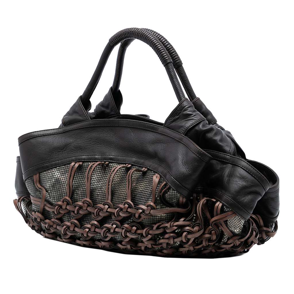 Loewe Special Edition 2007 Nappa Aire Handbag Brown Leather Good condition - Back View