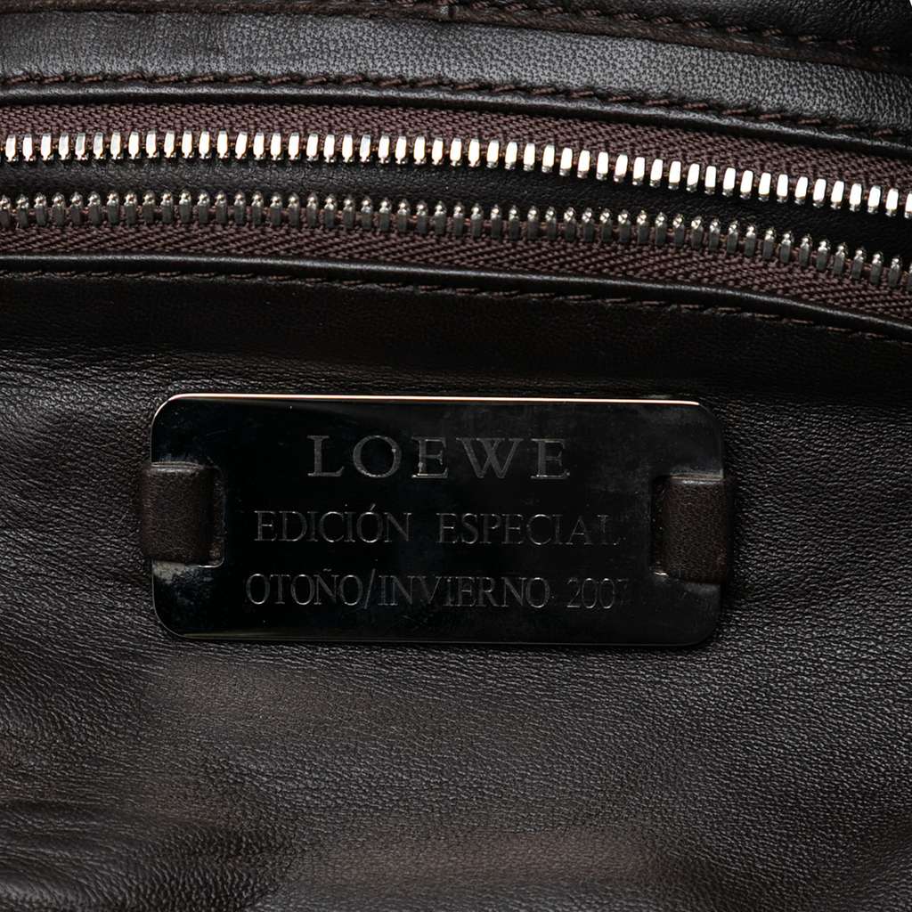 Loewe Special Edition 2007 Nappa Aire Handbag Brown Leather Good condition - Box View