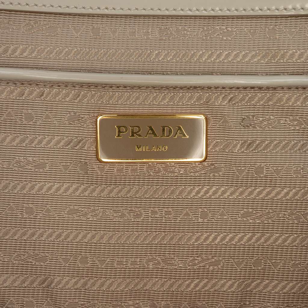 Prada Medium Spazzolato Galleria Double Zip Satchel Brown Leather Good condition - Box View