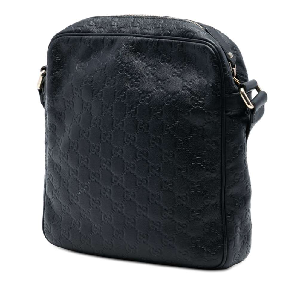 Gucci Guccissima Crossbody Black Leather Good condition - Back View