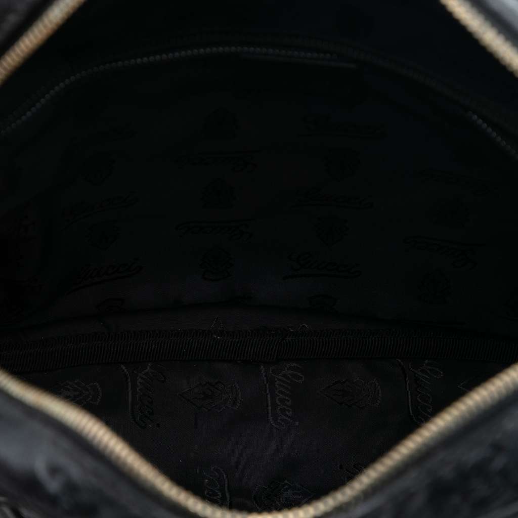 Gucci Guccissima Crossbody Black Leather Good condition - Model View