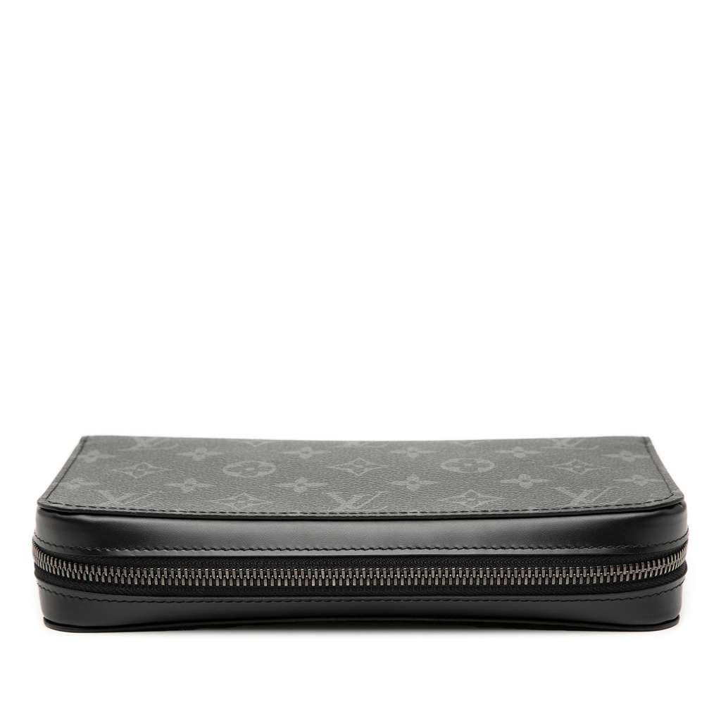 Louis Vuitton Monogram Eclipse Zippy XL Wallet Black Good condition - Inside View