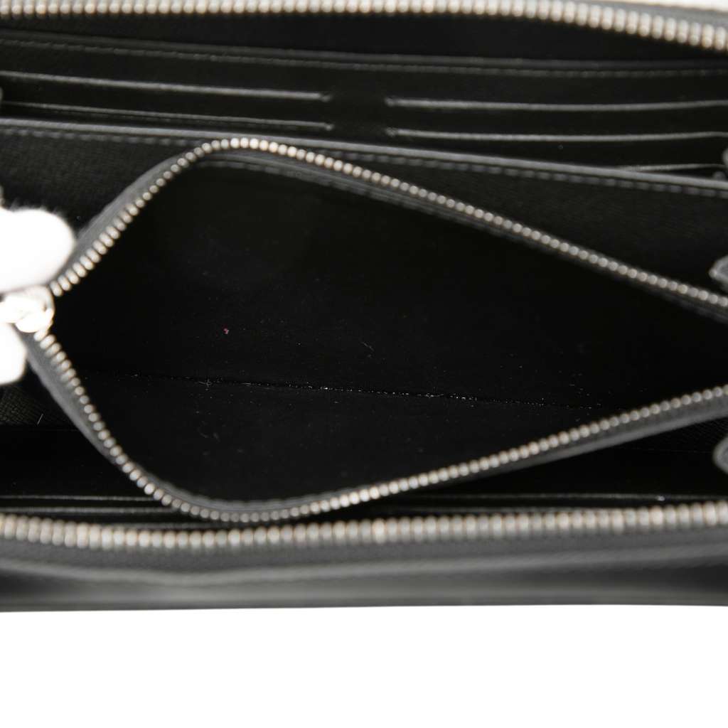 Louis Vuitton Monogram Eclipse Zippy XL Wallet Black Good condition - Model View