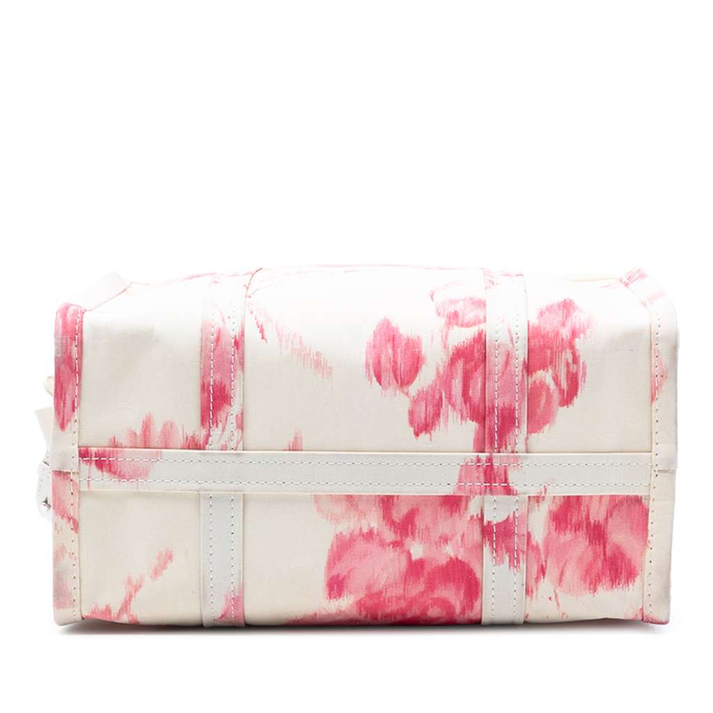 Balenciaga S Floral Printed Silk Bazar Shopper Tote White Silk Good condition - Inside View