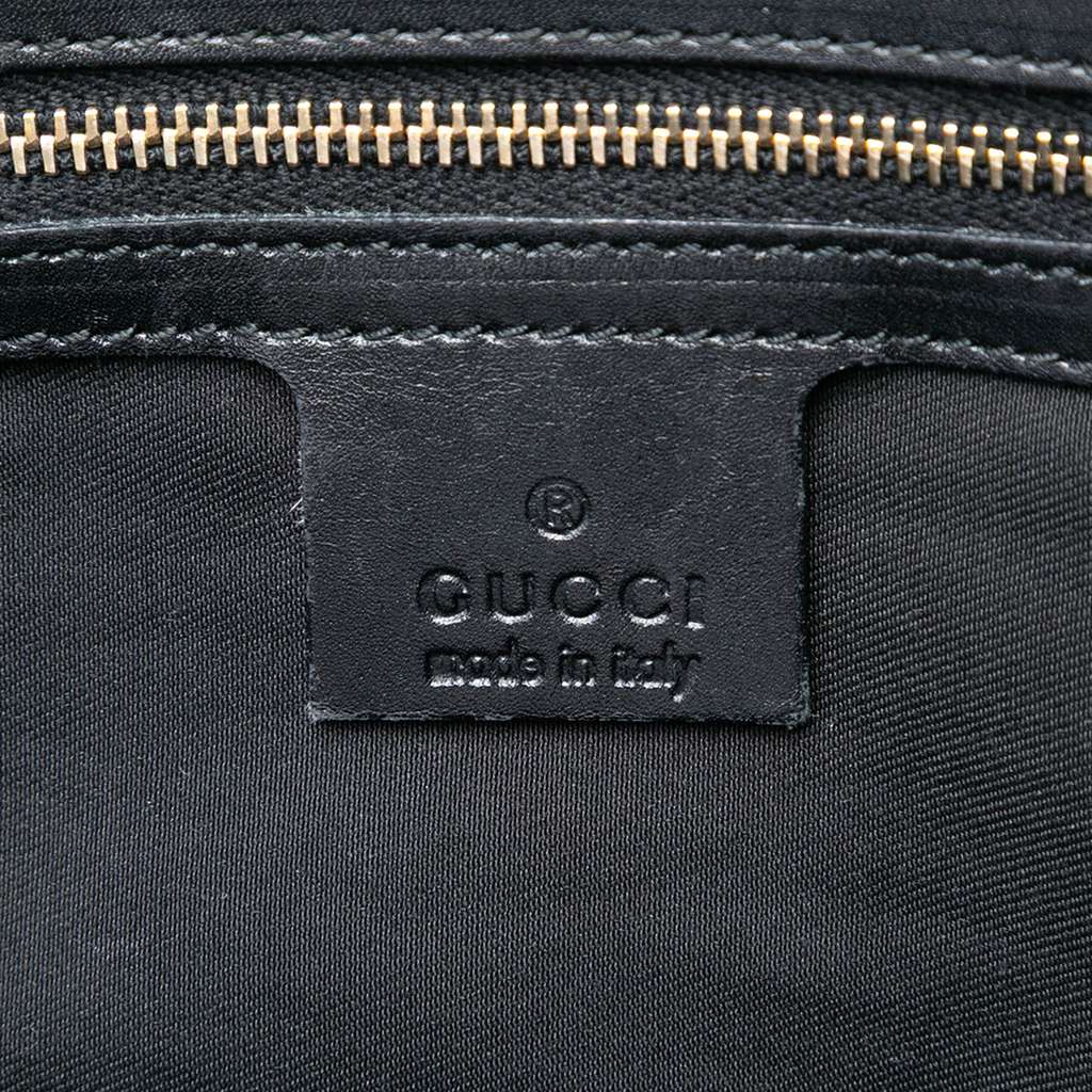 Gucci Guccissima Jackie Tote Black Leather Good condition - Box View