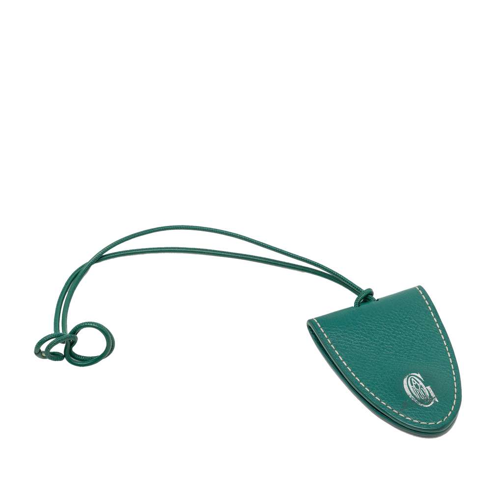 Goyard Sac Universel Bag Charm Green Leather Good condition - Back View