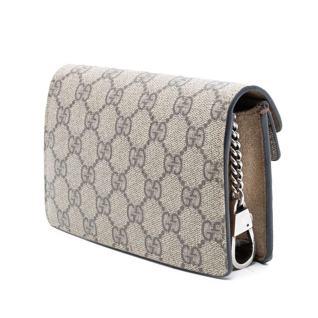 Gucci Mini GG Supreme Dionysus Crossbody Brown Canvas Good condition - Back View