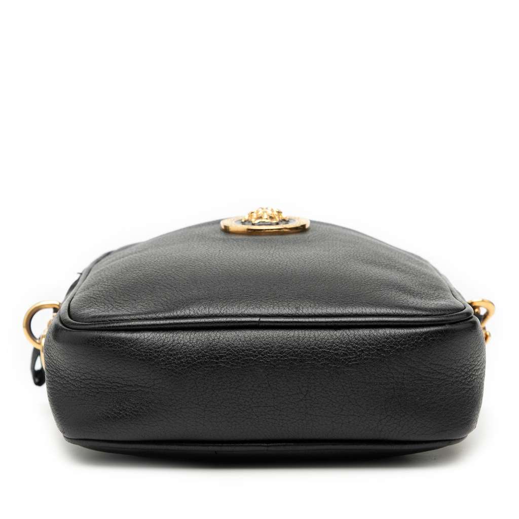 Versace Leather Medusa Crossbody Black Leather Good condition - Inside View