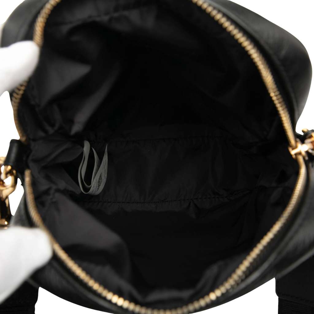 Versace Leather Medusa Crossbody Black Leather Good condition - Model View