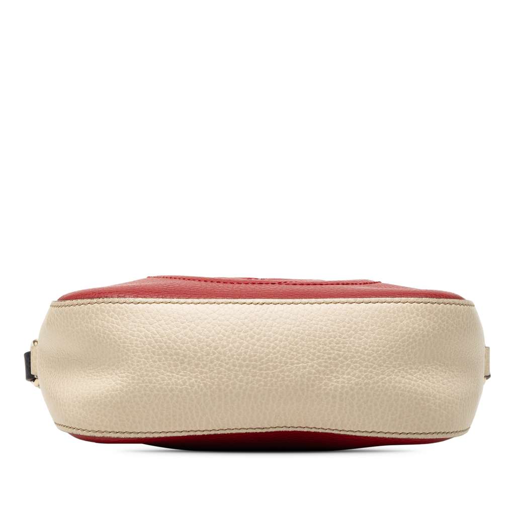 Gucci Small Tricolor Leather Soho Disco Crossbody Red Leather Good condition - Inside View