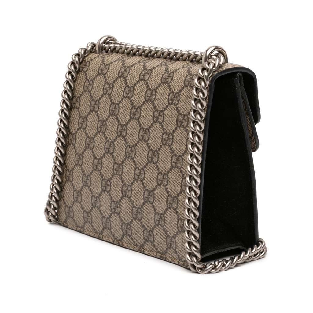 Gucci Small GG Supreme Dionysus Crossbody Brown Canvas Good condition - Back View