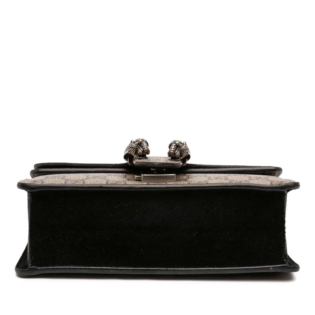 Gucci Small GG Supreme Dionysus Crossbody Brown Canvas Good condition - Inside View