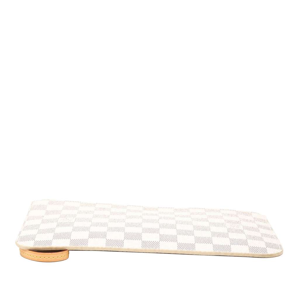 Louis Vuitton Damier Azur Neverfull MM Pouch White Good condition - Inside View