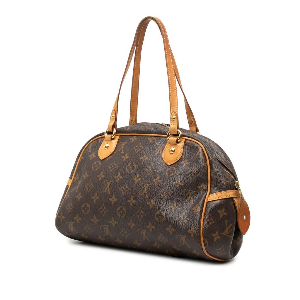 Louis Vuitton Monogram Montorgueil PM Brown Good condition - Back View