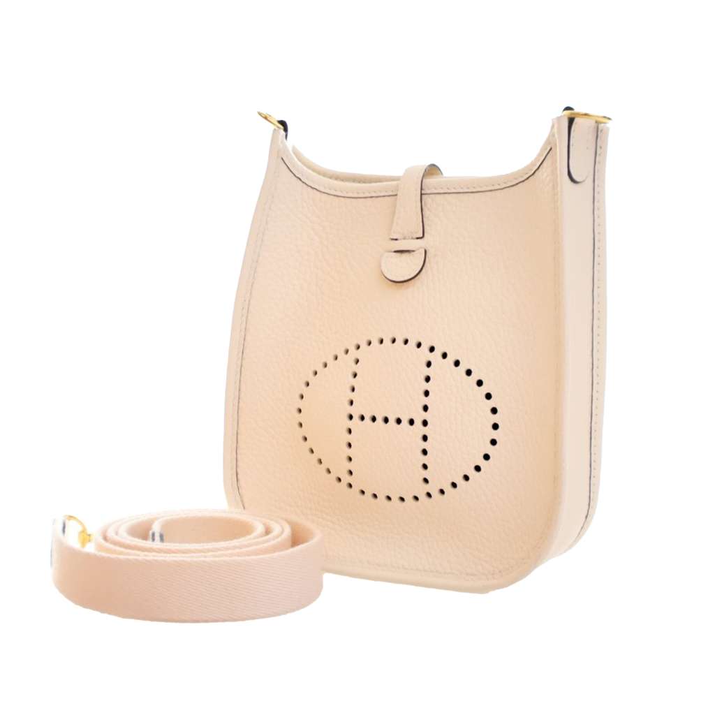 Hermès Clemence Evelyne TPM White Leather Good condition - Inside View