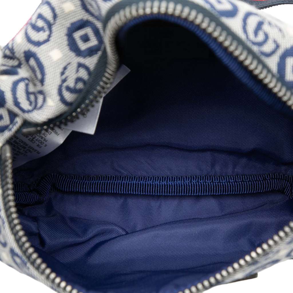 Gucci Kids GG Canvas Stars Web Belt Bag Blue Canvas Good condition - Model View
