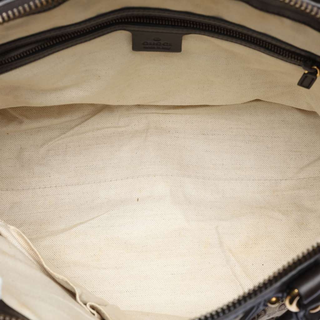 Gucci Medium GG Canvas Scarlett Satchel Brown Canvas Good condition - Model View