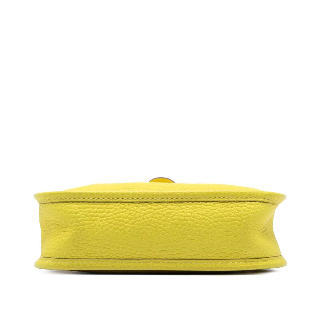 Hermès Clemence Evelyne TPM Yellow Leather Good condition - Inside View