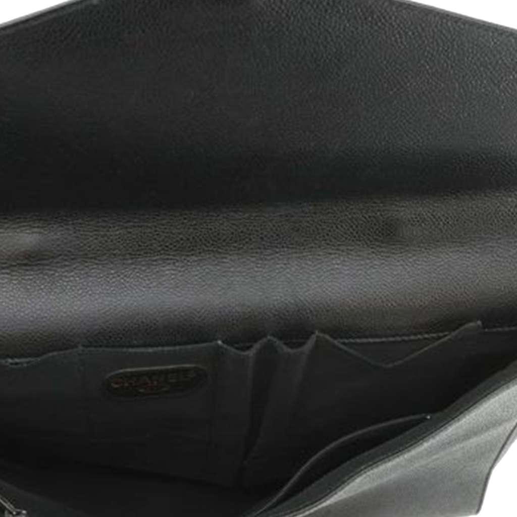 Chanel Caviar Briefcase Black Leather Good condition - Model View
