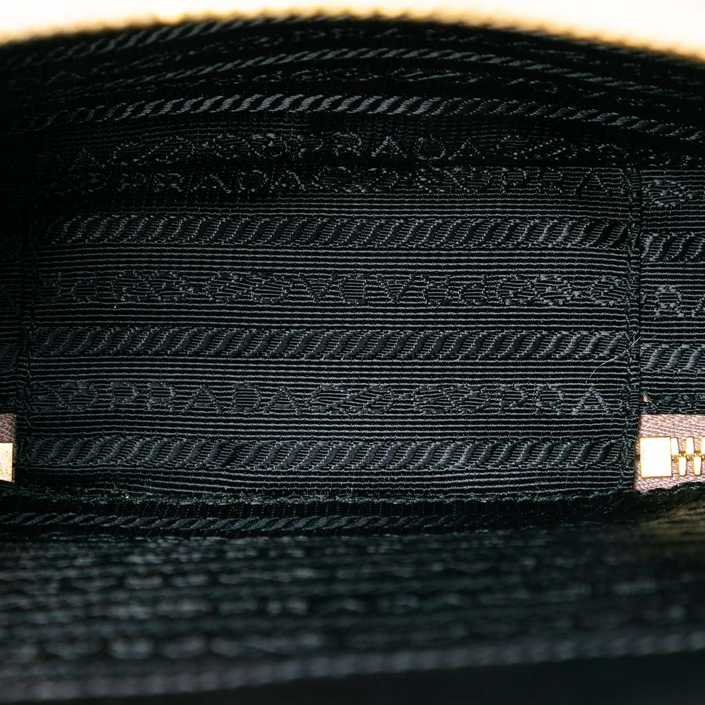 Prada Saffiano Lux Mini Odette Backpack Brown Leather Good condition - Model View