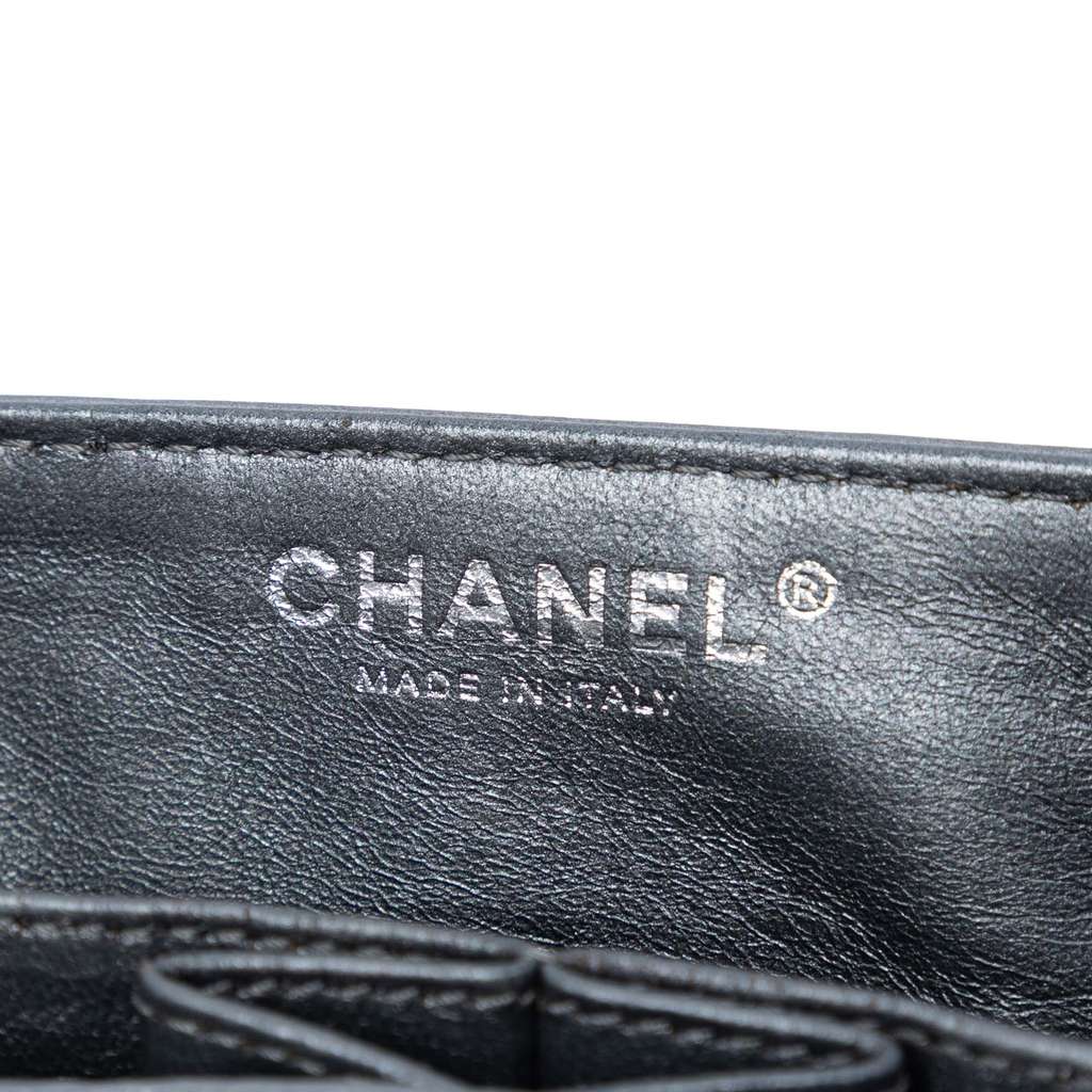 Chanel Quilted Glazed Calfskin Reissue 2.55 Flap Chain Clutch Silver Leather Good condition - Box View