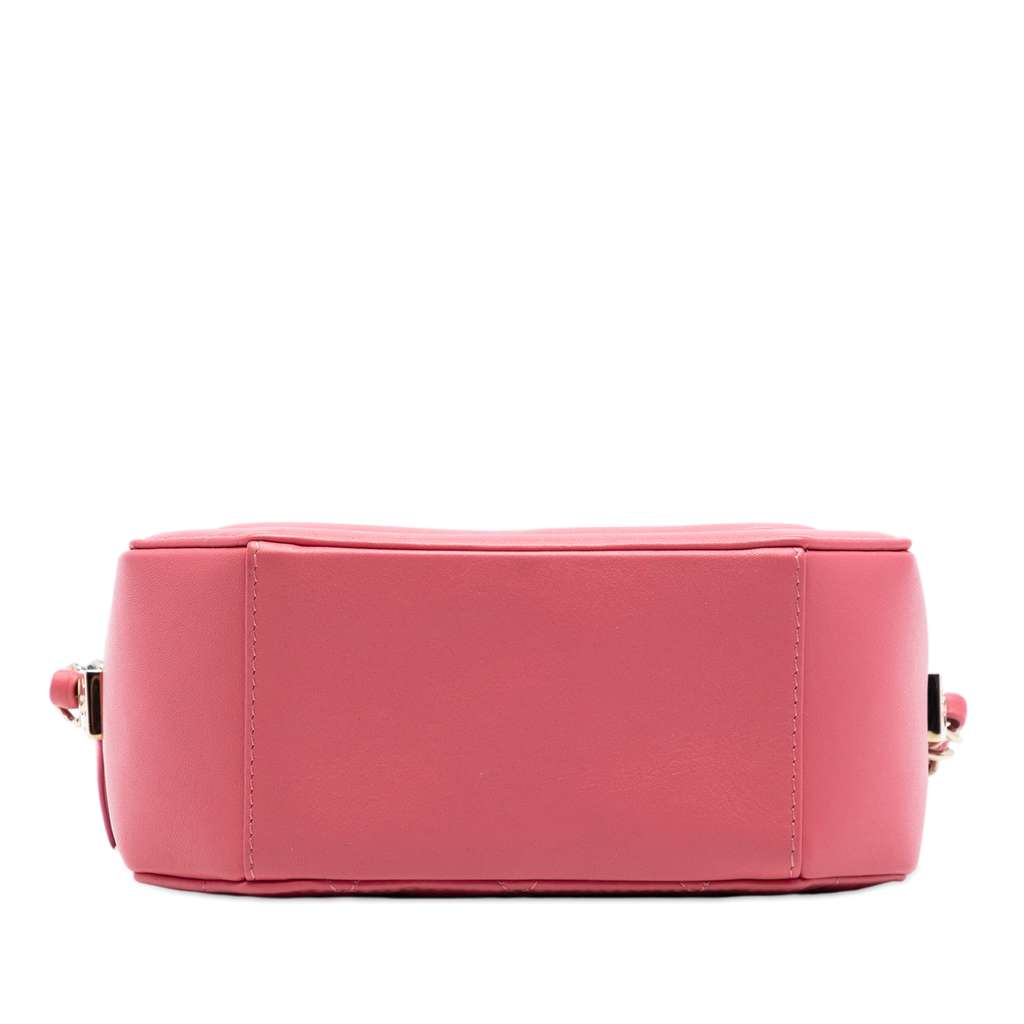 Chanel CC Calfskin Clock Camera Case Pink Leather Good condition - Inside View