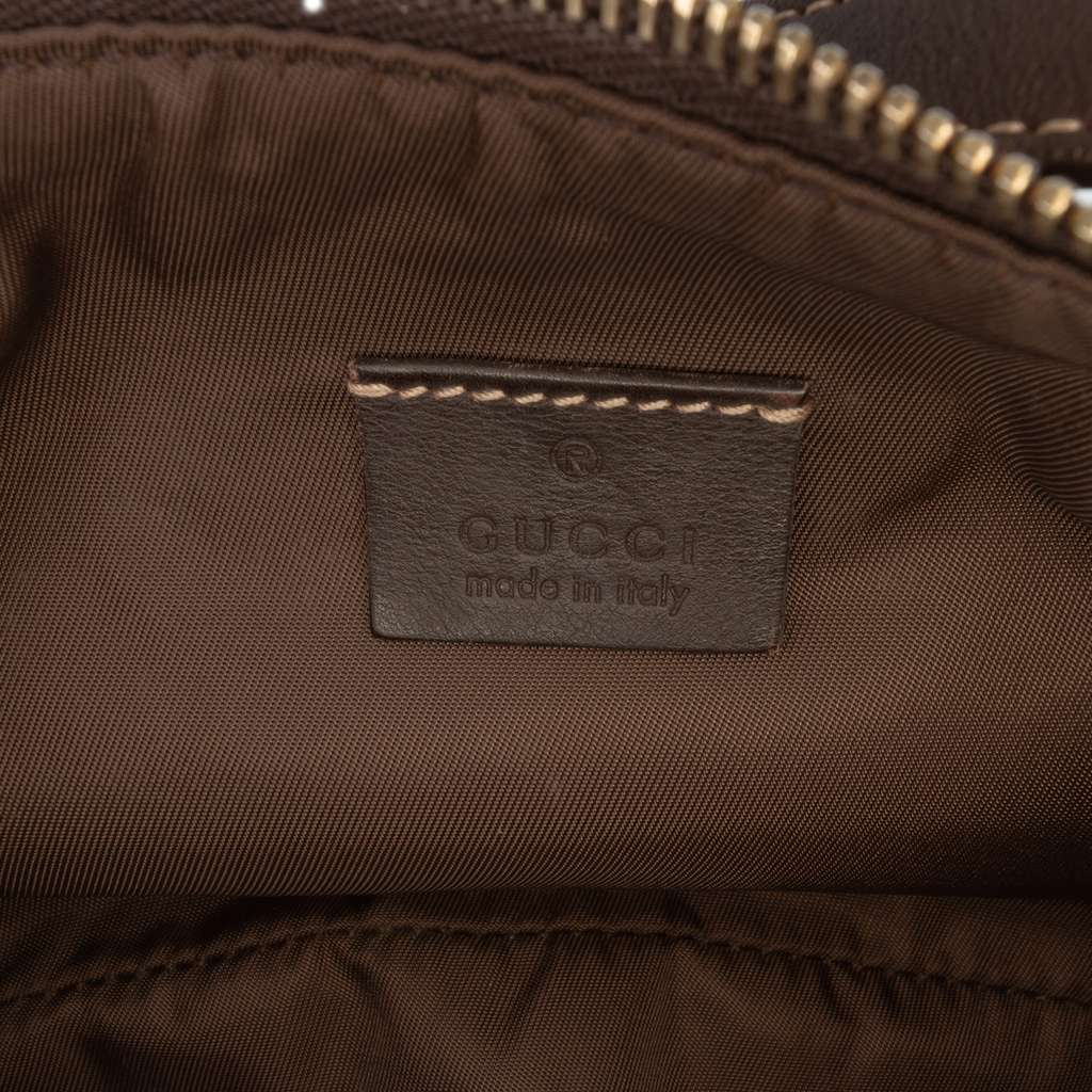Gucci GG Canvas Web Handbag Brown Canvas Good condition - Box View