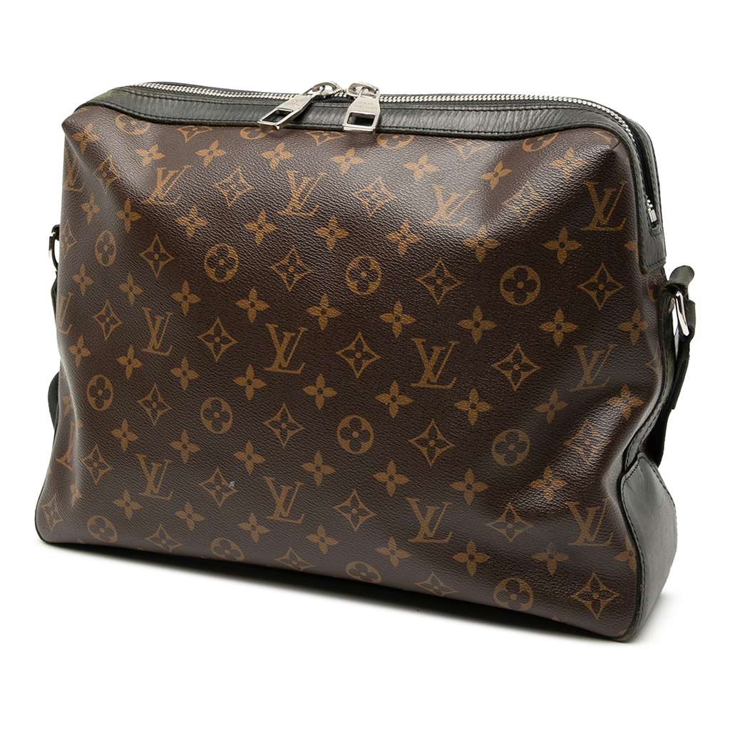 Louis Vuitton Monogram Macassar Torres Messenger Bag Brown Fair condition - Back View