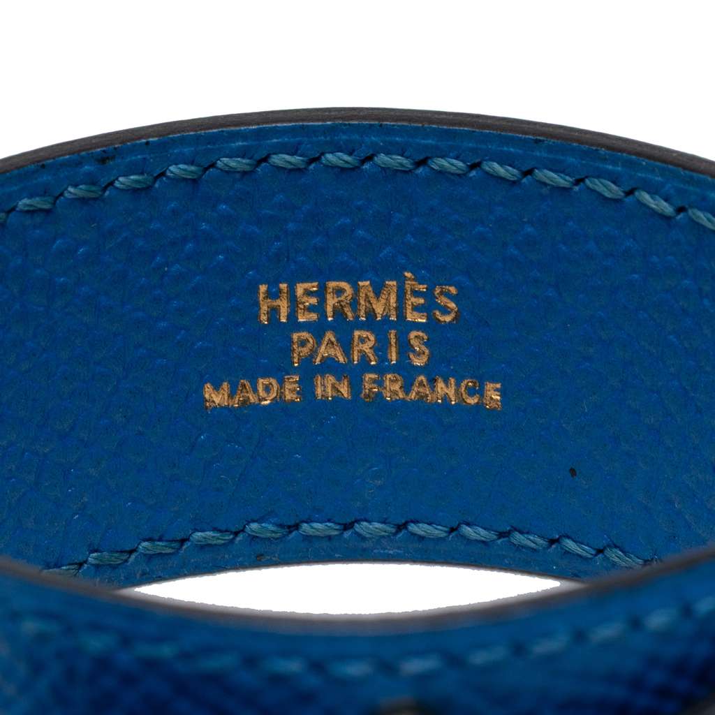 Hermès Courchevel Artemis Bracelet Blue Leather Good condition - Model View