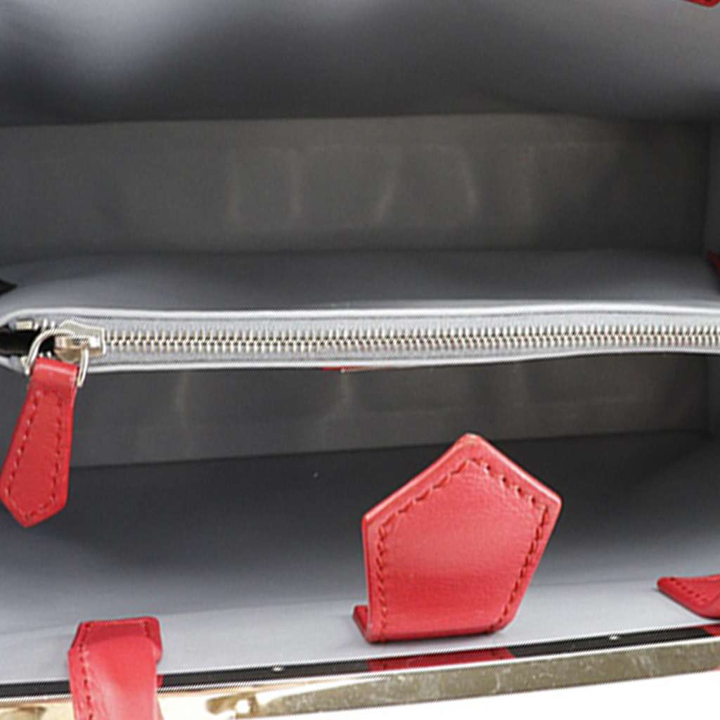 Fendi Leather Petite 2Jours Red Leather Good condition - Model View