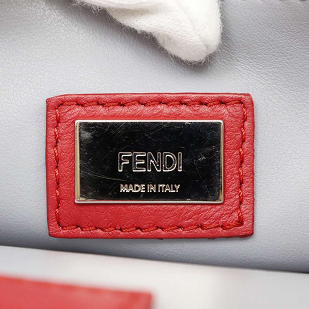 Fendi Leather Petite 2Jours Red Leather Good condition - Box View