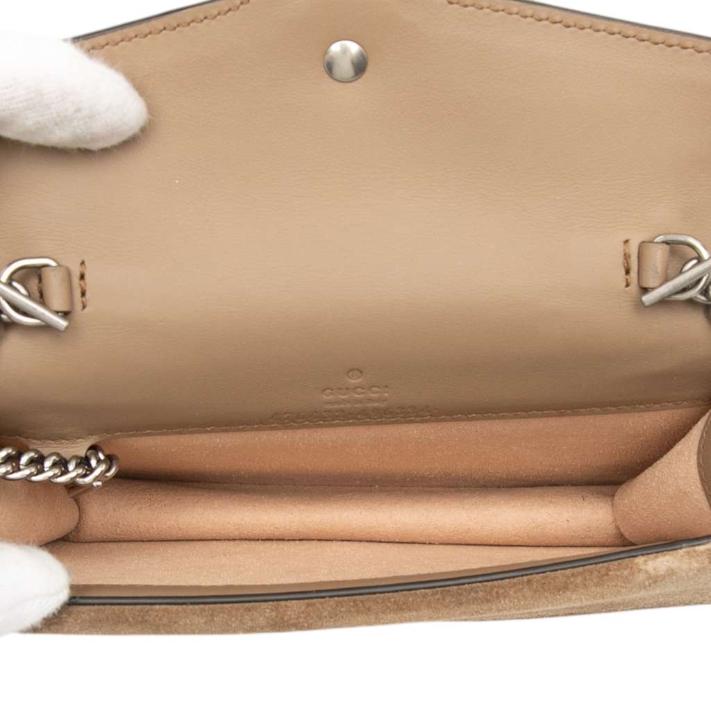 Gucci Mini GG Supreme Dionysus Crossbody Brown Canvas Good condition - Model View