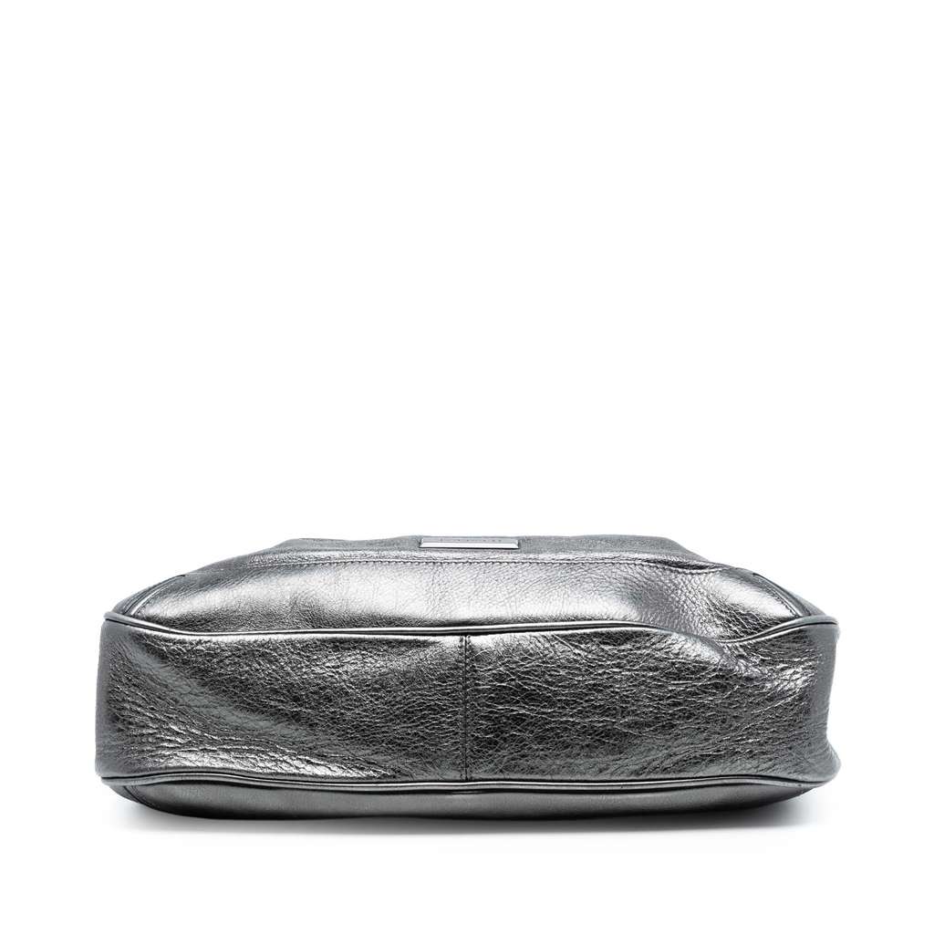 Burberry Metallic Leather Fairby Hobo Grey Leather Good condition - Inside View