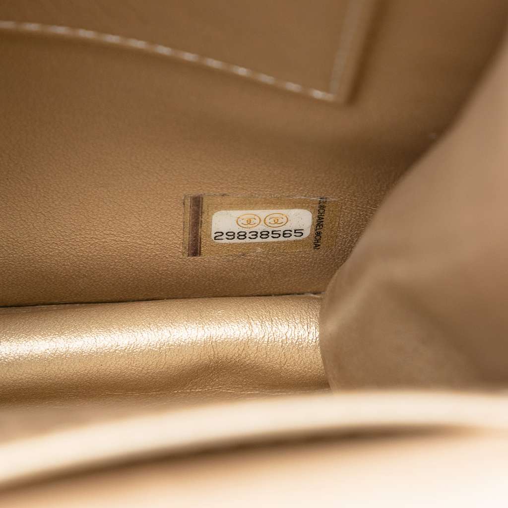 Chanel Small Goatskin Chic Pearls Flap Black Leather Good condition - Box View